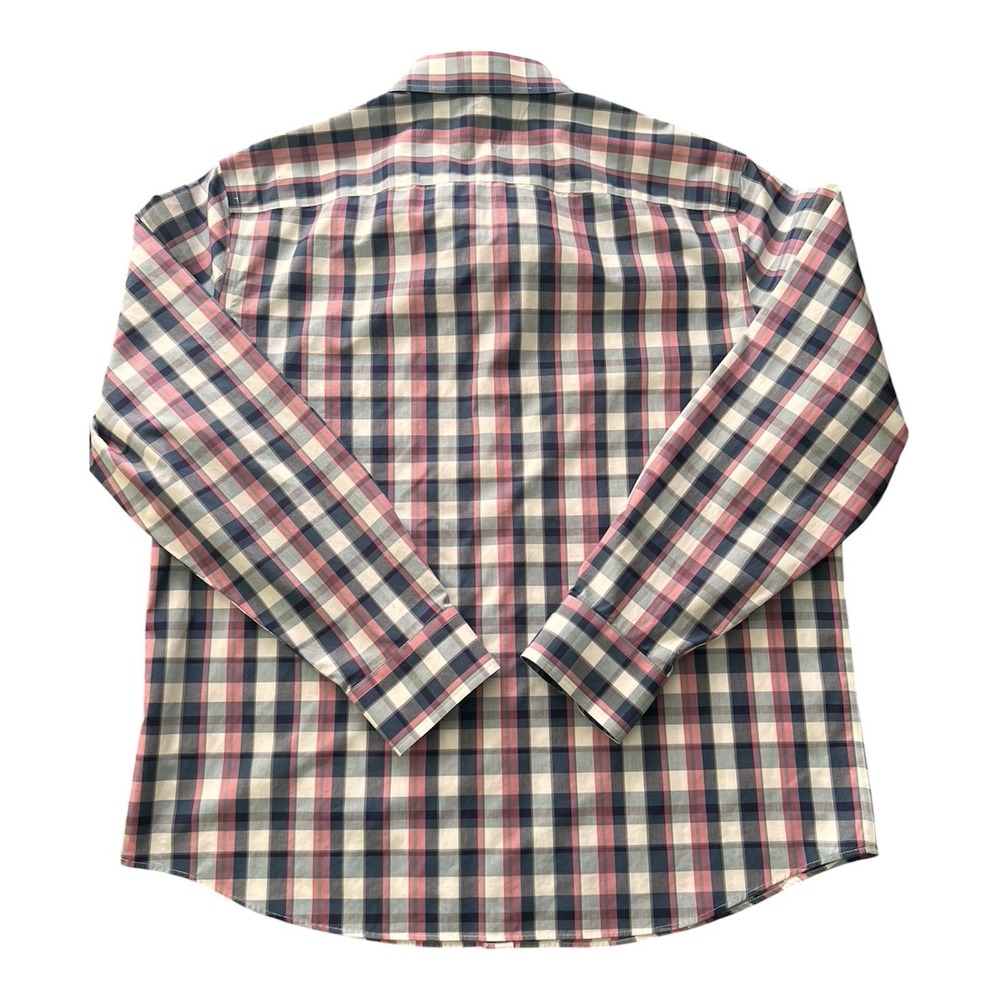 UNTUCKit Schwarz-WF Mens XXL Slim Fit Wrinkle Free Plaid Button Down Shirt - Picture 8 of 16